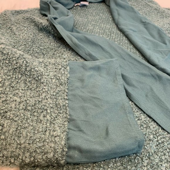 SOFT SURROUNDINGS Lg Cardigan Green Viscose Wool - Picture 8 of 10